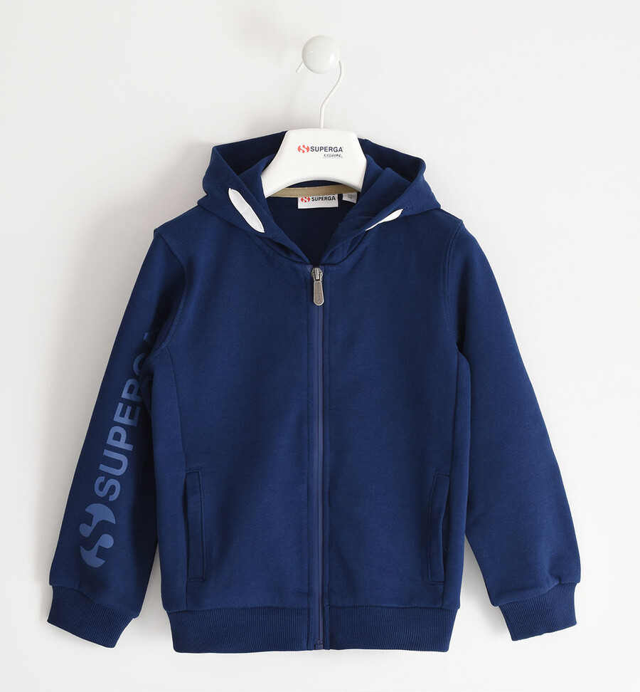 sudadera con capucha y cremallera para niños superga
